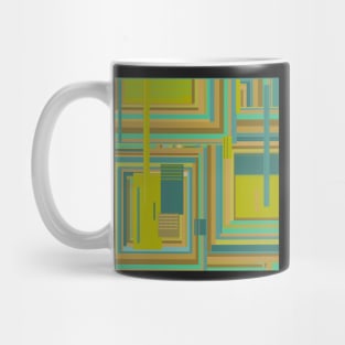 Urban Cactus abstract stripes and geometrics Mug